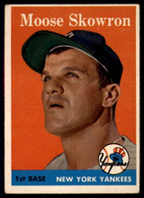 1958 Topps #240 Bill Skowron EX ID: 63781 1958 Topps #240 Bill Skowron EX ID: 63781