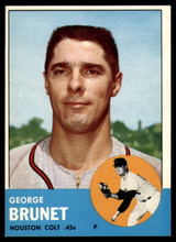 1963 Topps #538 George Brunet NM Near Mint  ID: 97454