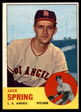 1963 Topps #572 Jack Spring NM Near Mint  ID: 97484