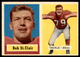 1957 Topps #18 Bob St. Clair NM  ID: 84375