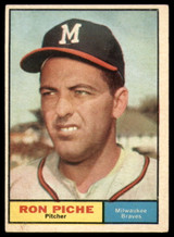 1961 Topps #61 Ron Piche Excellent+ RC Rookie ID: 139723 1961 Topps #61 Ron Piche Excellent+ RC Rookie ID: 139723