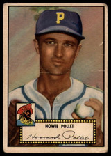 1952 Topps #63 Howie Pollet G Black Back ID: 91322 1952 Topps #63 Howie Pollet G Black Back ID: 91322
