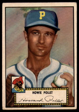 1952 Topps #63 Howie Pollet G Black Back ID: 91323