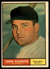 1961 Topps #259 John Schaive Excellent+ RC Rookie ID: 154868 1961 Topps #259 John Schaive Excellent+ RC Rookie ID: 154868
