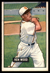 1951 Bowman #209 Ken Wood EX