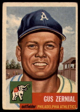 1953 Topps #42 Gus Zernial DP VG Very Good 1953 Topps #42 Gus Zernial DP VG Very Good