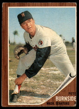 1962 Topps #207 Pete Burnside Very Good 1962 Topps #207 Pete Burnside Very Good