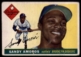 1955 Topps #75 Sandy Amoros UER VG RC Rookie ID: 56667
