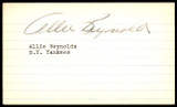 Allie Reynolds SIGNED 3X5 INDEX CARD AUTHENTIC AUTOGRAPH New York Yankees Vintage Signature