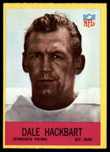 1967 Philadelphia #102 Dale Hackbart Ex-Mint RC Rookie 1967 Philadelphia #102 Dale Hackbart Ex-Mint RC Rookie