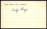 Andy Carey SIGNED 3X5 INDEX CARD AUTHENTIC AUTOGRAPH New York Yankees Vintage Signature ID: 73628 Andy Carey SIGNED 3X5 INDEX CARD AUTHENTIC AUTOGRAPH New York Yankees Vintage Signature ID: 73628
