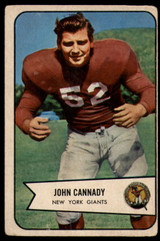 1954 Bowman #19 John Cannady VG Very Good  ID: 116649