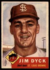 1953 Topps #177 Jim Dyck G/VG Good/Very Good RC Rookie 1953 Topps #177 Jim Dyck G/VG Good/Very Good RC Rookie