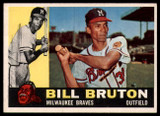 1960 Topps #37 Bill Bruton VG Very Good 