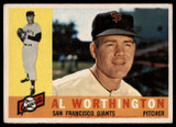 1960 Topps #268 Al Worthington Very Good ID: 131345 1960 Topps #268 Al Worthington Very Good ID: 131345
