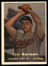 1957 Topps #87 Tom Gorman UER NM 1957 Topps #87 Tom Gorman UER NM