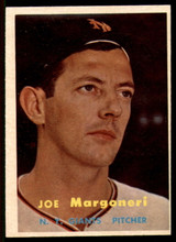 1957 Topps #191 Joe Margoneri NM RC Rookie 1957 Topps #191 Joe Margoneri NM RC Rookie