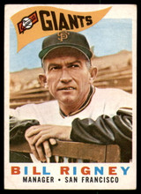 1960 Topps #225 Bill Rigney MG Very Good ID: 196935 1960 Topps #225 Bill Rigney MG Very Good ID: 196935