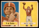 1957 Topps #30 Y.A. Tittle G