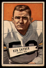1952 Bowman Small #22 Ken Snyder VG Very Good ID: 96217 1952 Bowman Small #22 Ken Snyder VG Very Good ID: 96217