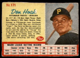1962 Post Cereal #171 Don Hoak Very Good  ID: 144508
