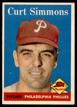 1958 Topps #404 Curt Simmons NM ID: 64542 1958 Topps #404 Curt Simmons NM ID: 64542