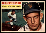 1956 Topps #325 Don Liddle EX++ ID: 59682