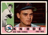 1960 Topps #102 Kent Hadley Very Good  ID: 195986