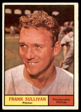 1961 Topps #281 Frank Sullivan Excellent  ID: 197781