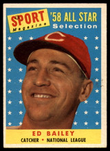 1958 Topps #490 Ed Bailey AS EX