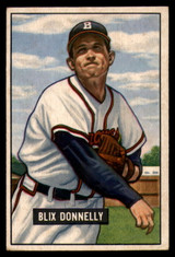 1951 Bowman #208 Blix Donnelly VG 1951 Bowman #208 Blix Donnelly VG