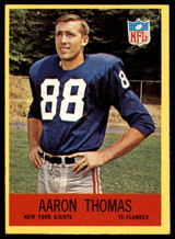 1967 Philadelphia #119 Aaron Thomas Ex-Mint ID: 134832 1967 Philadelphia #119 Aaron Thomas Ex-Mint ID: 134832