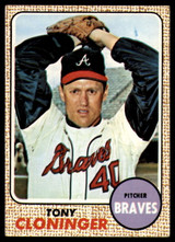 1968 Topps # 93 Tony Cloninger EX/NM 