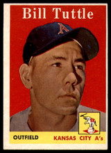 1958 Topps #23a Bill Tuttle EX++ ID: 62626