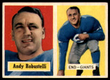 1957 Topps #71 Andy Robustelli VG 1957 Topps #71 Andy Robustelli VG