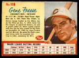 1962 Post Cereal #118 Gene Freese Very Good  ID: 144359