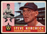 1960 Topps #56 Steve Korcheck Very Good  ID: 161770
