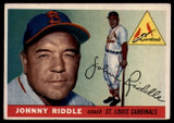 1955 Topps #98 Johnny Riddle CO EX++ ID: 56831 1955 Topps #98 Johnny Riddle CO EX++ ID: 56831