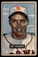 1951 Bowman #136 Ray Coleman VG 1951 Bowman #136 Ray Coleman VG