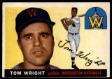 1955 Topps #141 Tom Wright EX ID: 57098 1955 Topps #141 Tom Wright EX ID: 57098
