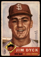 1953 Topps #177 Jim Dyck G RC Rookie 1953 Topps #177 Jim Dyck G RC Rookie