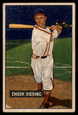 1951 Bowman #158 Chuck Diering G/VG 