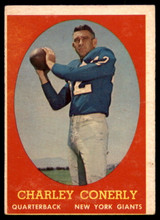 1958 Topps #84 Charley Conerly VG/EX 1958 Topps #84 Charley Conerly VG/EX