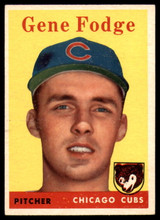 1958 Topps #449 Gene Fodge EX/NM RC Rookie ID: 64854