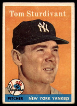1958 Topps #127 Tom Sturdivant EX++ ID: 63115 1958 Topps #127 Tom Sturdivant EX++ ID: 63115