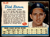 1962 Post Cereal #21 Dick Brown G-VG 
