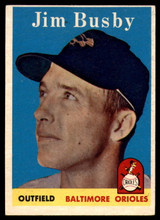 1958 Topps #28 Jim Busby EX ID: 62646