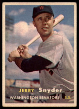 1957 Topps #22 Jerry Snyder UER EX++ ID: 59838 1957 Topps #22 Jerry Snyder UER EX++ ID: 59838