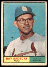 1961 Topps #32 Ray Sadecki Very Good ID: 191575 1961 Topps #32 Ray Sadecki Very Good ID: 191575