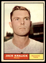 1961 Topps #36 Jack Kralick Very Good RC Rookie ID: 191577 1961 Topps #36 Jack Kralick Very Good RC Rookie ID: 191577
